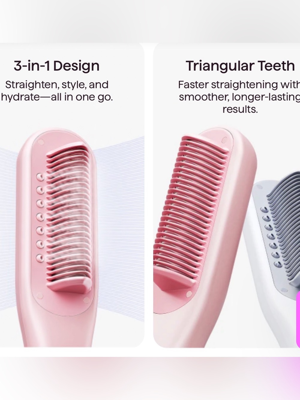 NEW Wavytalk Pro Steam Straightener Brush | Unopened | Original Packaging - Picture 8 of 11
